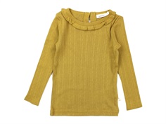 Lil Atelier top bronze mist ruffle